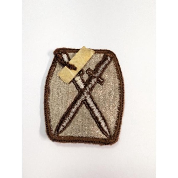 US Army 10th mountain infantry division desert Patch Brown Tan One Size - Picture 2 of 2